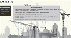 Desktop Screenshot of easyliftmaterialhandling.com